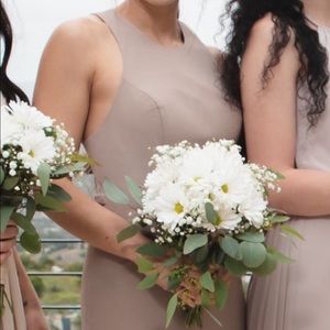 Nude/Taupe Bridesmaid formal evening dress